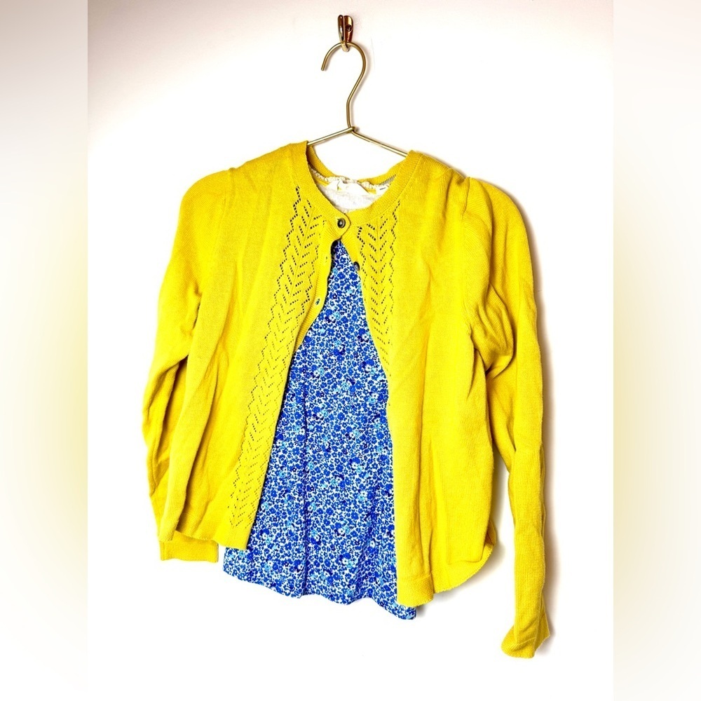 Mini Boden Knit Cardigan Sweater and shirts bundle 11/12
